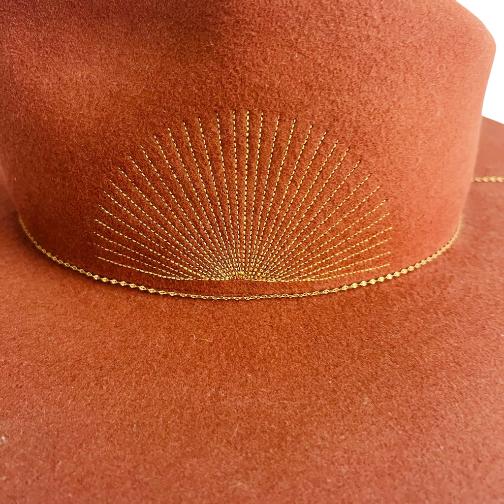 Van Palma Basile Rays Embroidered Hat