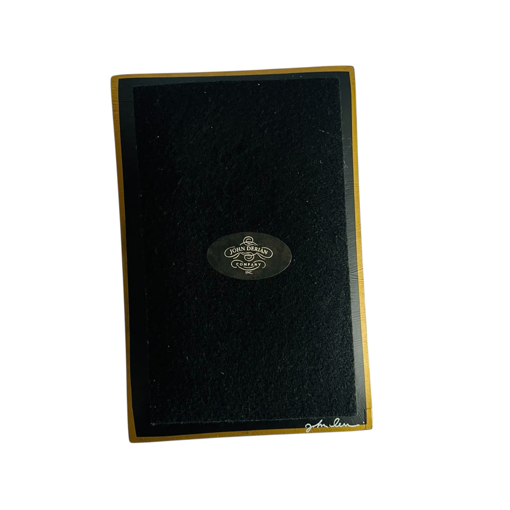 JOHN DERIAN Decoupage Pine Tree Rectangular Signed Tray