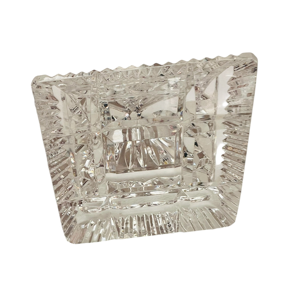 Vintage Waterford Crystal Pyramid Clear Paperweight