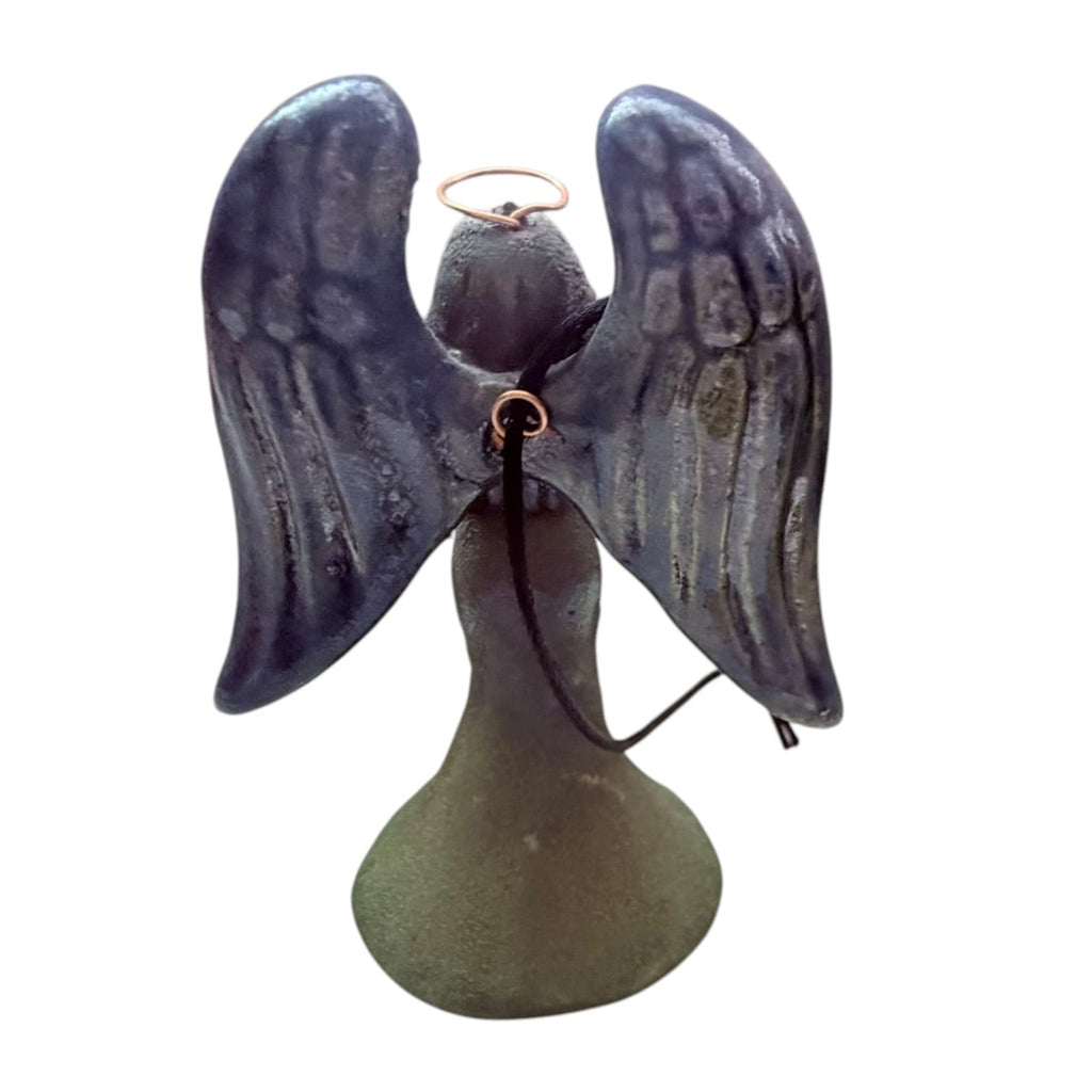 Raku Angel Heart Jeremy Diller Signed Ornament