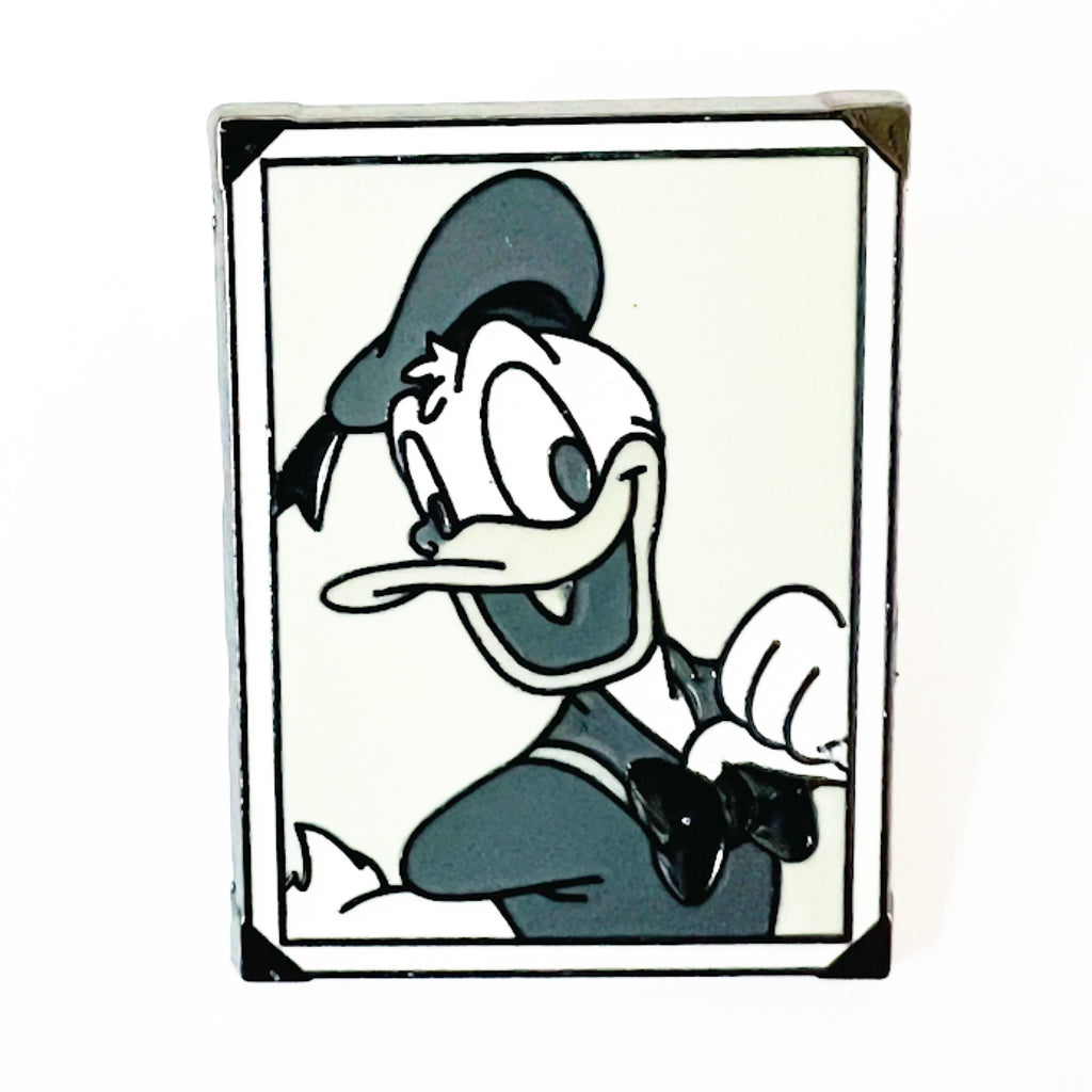Disney Donald Duck Black And White Photograph Limited Release Pin