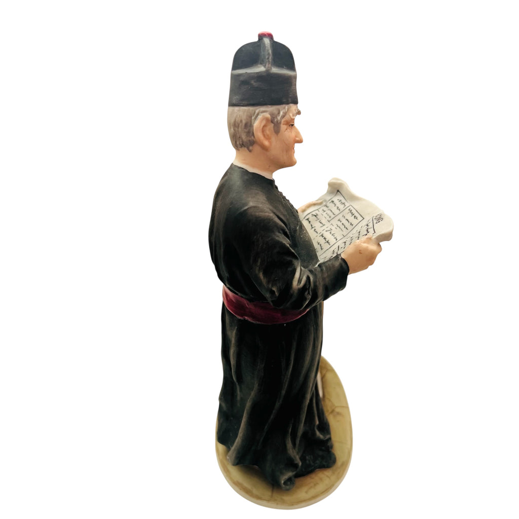 Vintage Italian Capodimonte Pucci Porcelain The Padre’s Hobbt Figurine