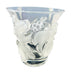 Vintage Lalique Clear Crystal Samur Frosted Leaves & Grapes Vase