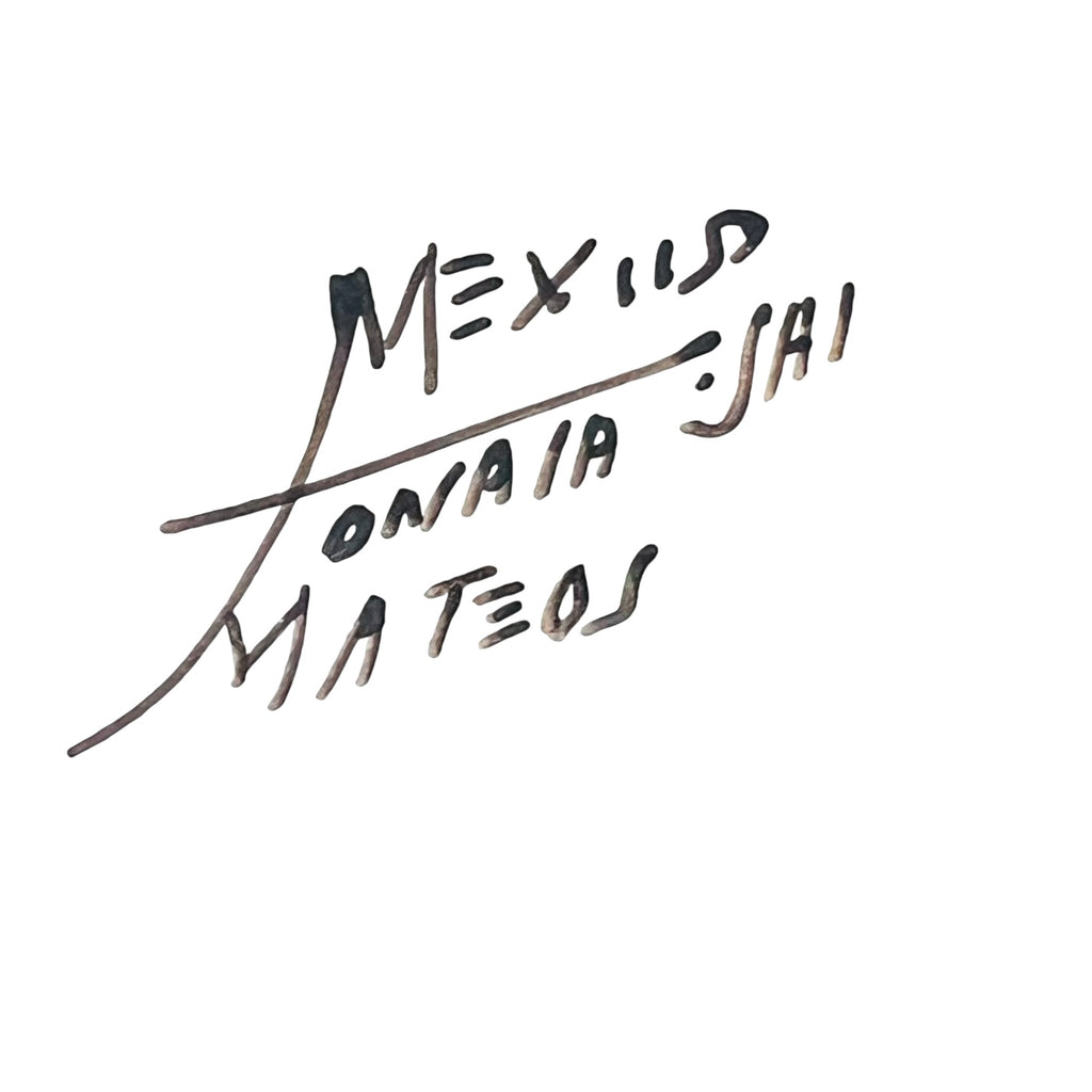 Vintage TONALA Mexico Tea Pot with Lid Signed