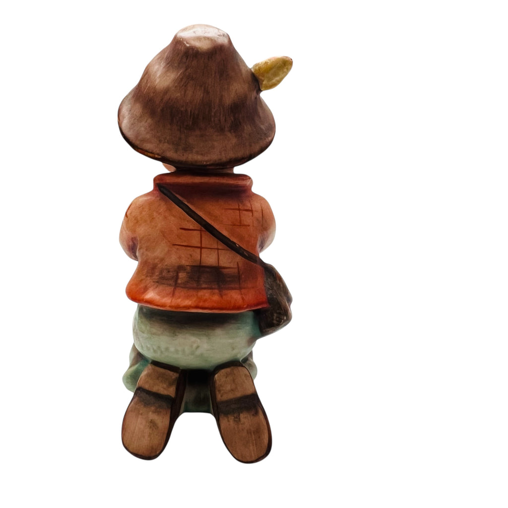 Vintage Goebel Hummel Boy Playing Horn Western Germany Figurine