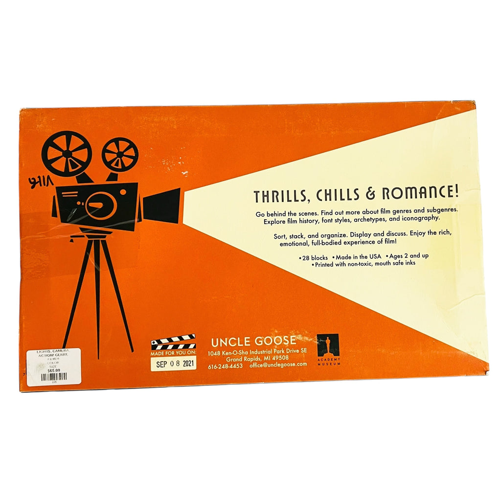 Uncle Goose Lights, Camera, Action! Blocks