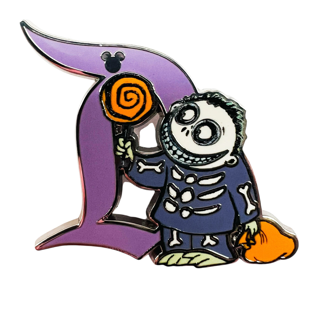 Disneyland DLR 2025 Classic D Barrel Nightmare Before Christmas Hidden Mickey Disney Pin