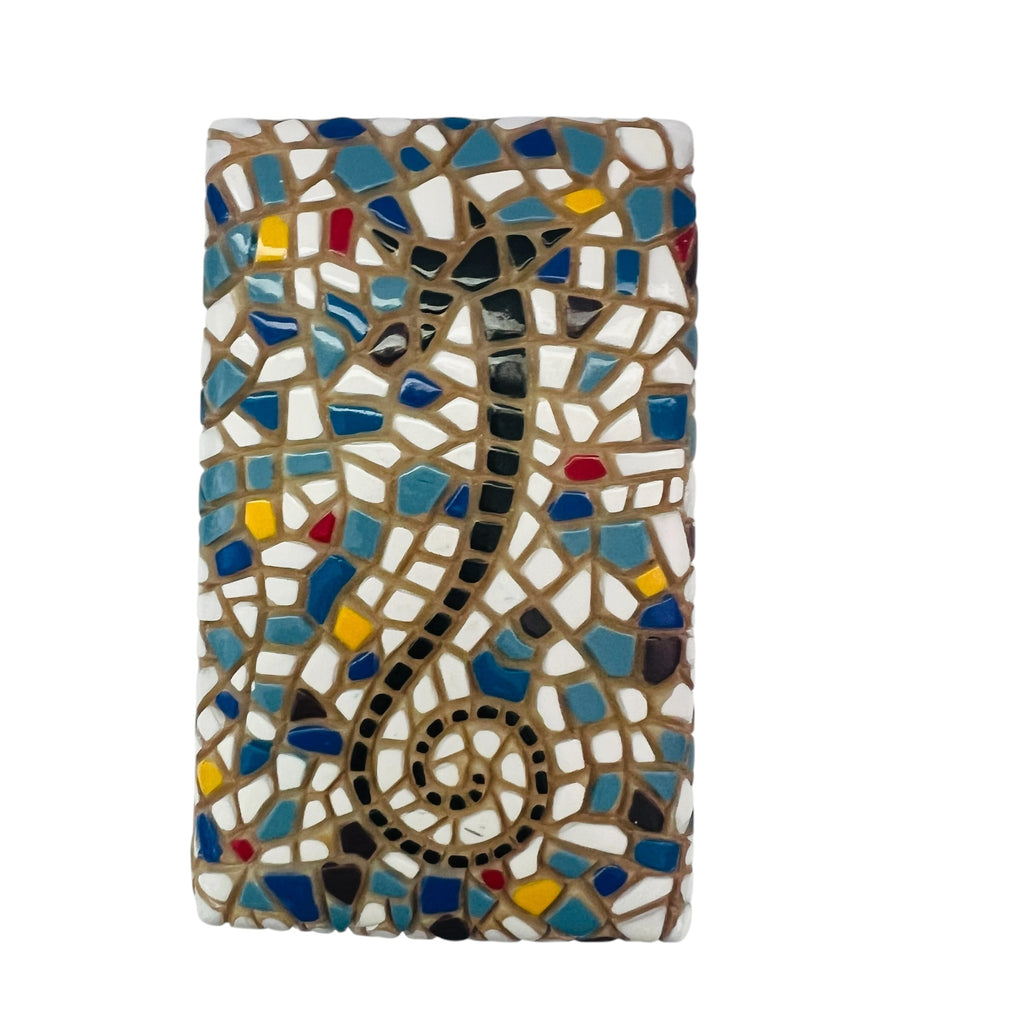 Vintage BARCINO'S MOSAIC Hand Painted Trinket Box
