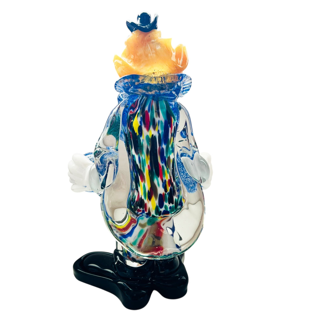 Vintage Murano Art Glass Hand Blown Clown Figurine