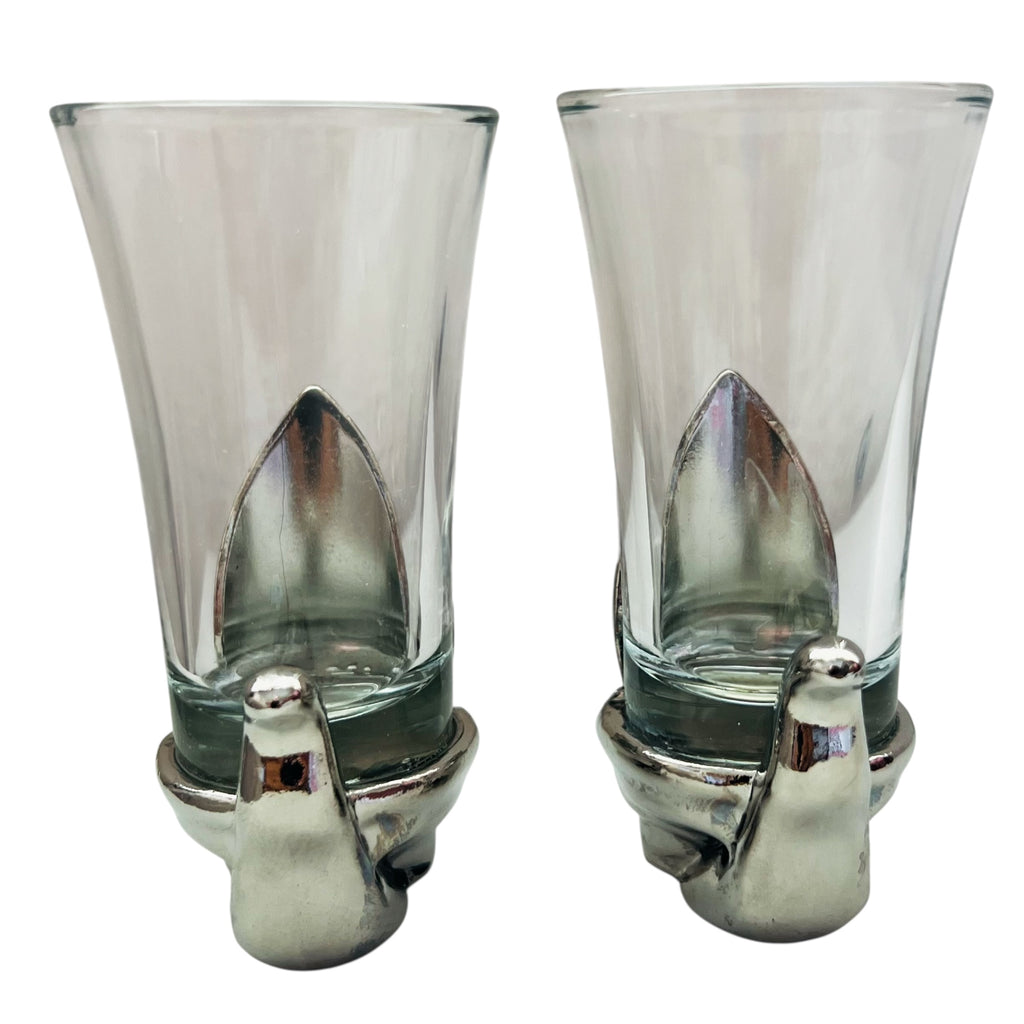 Pottery Barn Set of 2 GNOME Shot Glasses