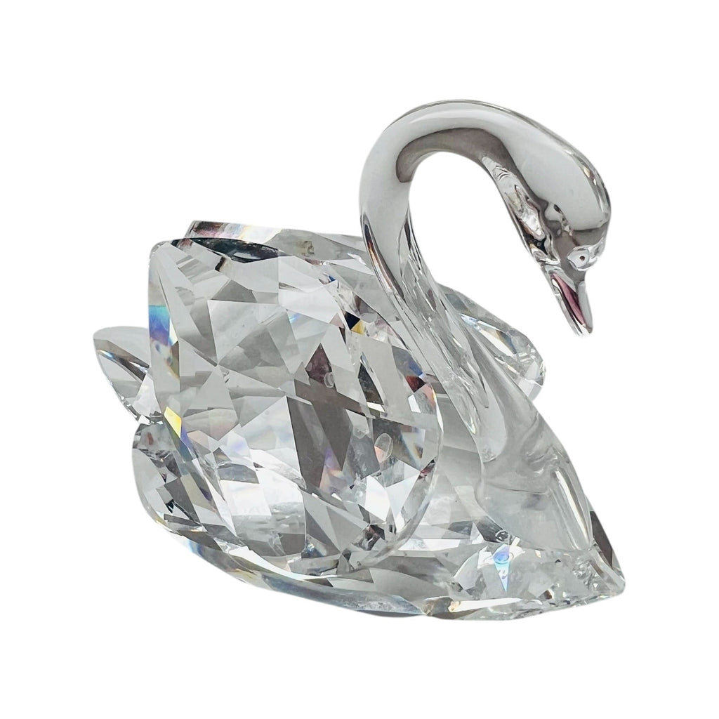 Vintage Swarovski Crystal Swan Figurine