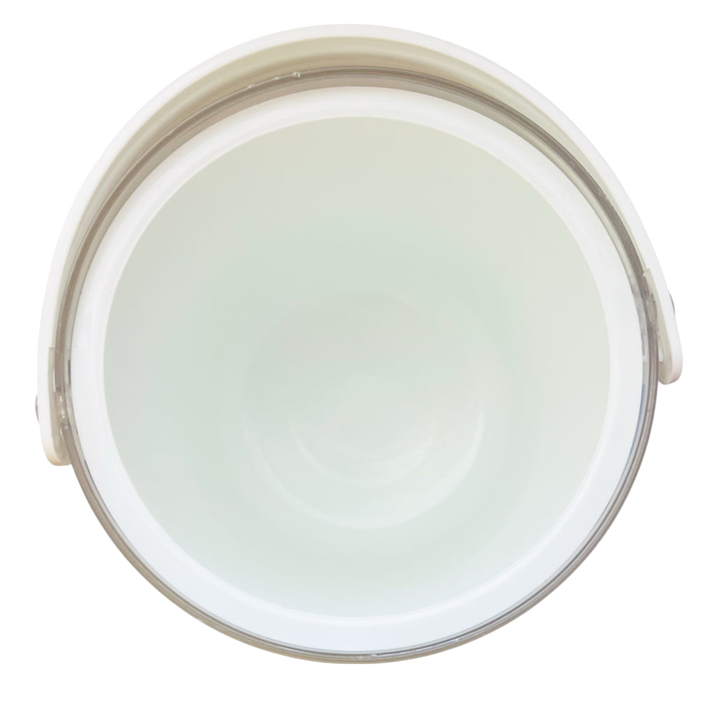 Vintage Sally Designs Clear Lucite Ribbed Ice Bucket