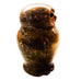 Vintage Italian Alabaster Stone Hand Carved Owl Figurine Paperweight