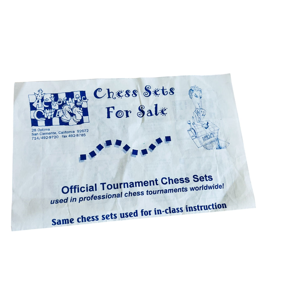 Vintage Official Tournament Chess Wood Set