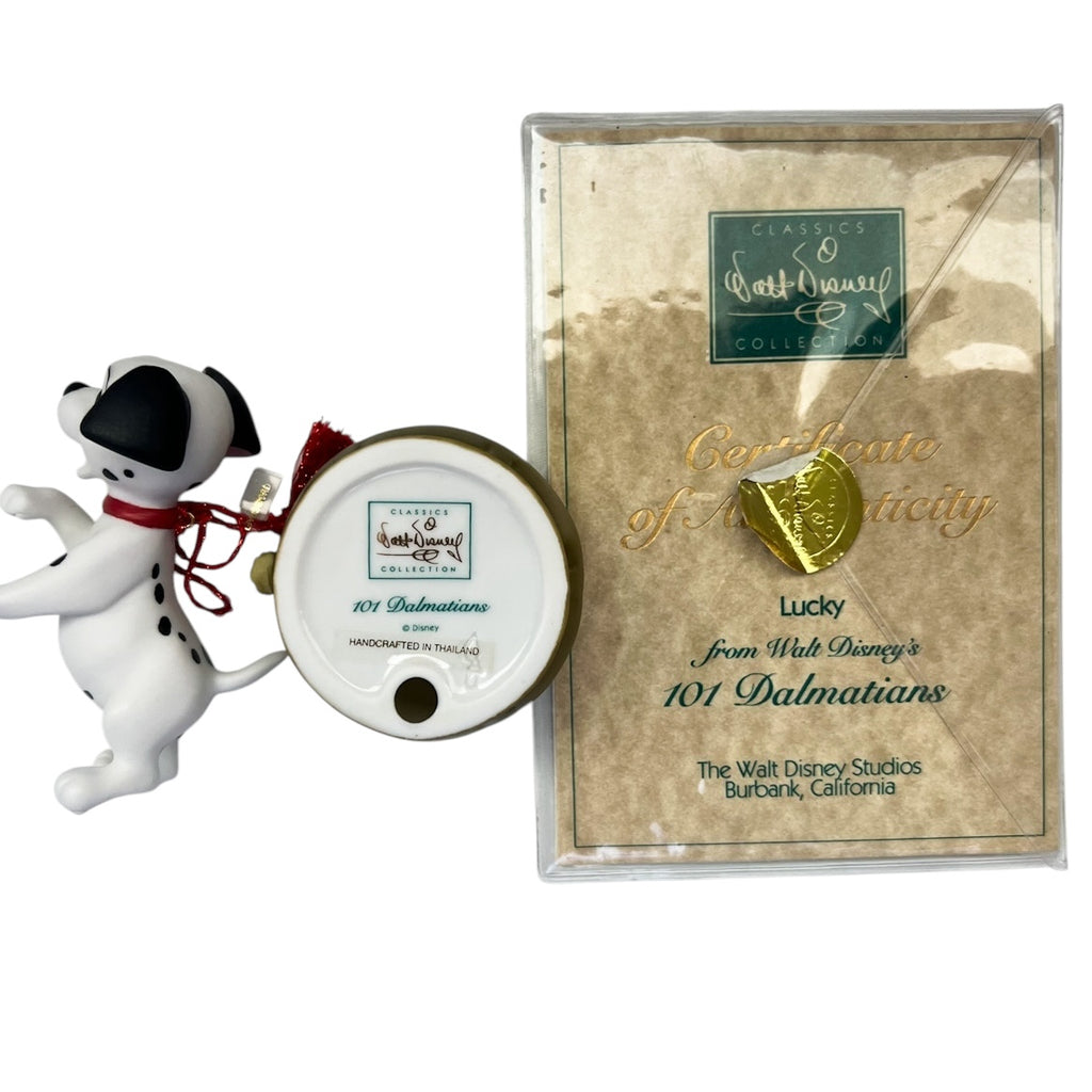 WDCC Disney 101 Dalmatians Lucky 1995 Special Edition Christmas Ornament Porcelain Figurine