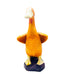 Vintage JAPAN Yellow Duck Ceramic Pedestal Figurine