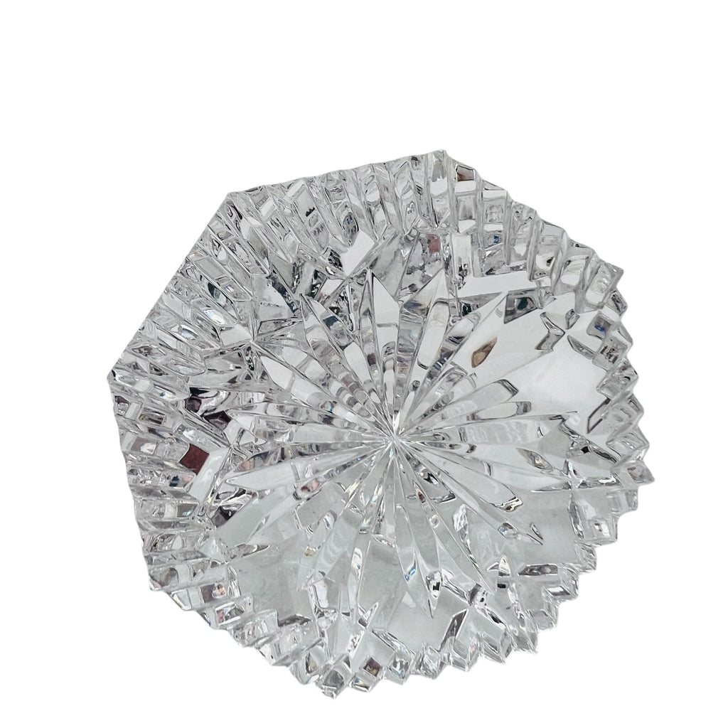Vintage Waterford Crystal Glass Diamond Pyramid Shaped Paperweight