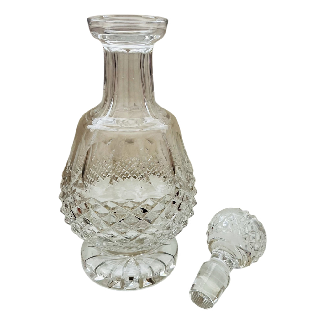Vintage Waterford Heavy Cut Glass Crystal Decanter w/Stopper