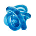 Vintage Blue Rope Knot Ribbed Twist Braid Rope Art Glass Sculpture Paperweight