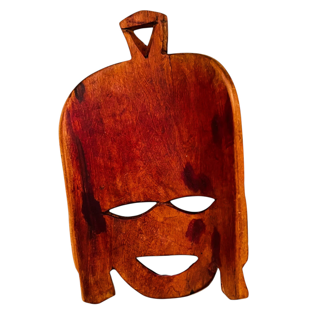 Vintage Wood Tribal Wall Mask