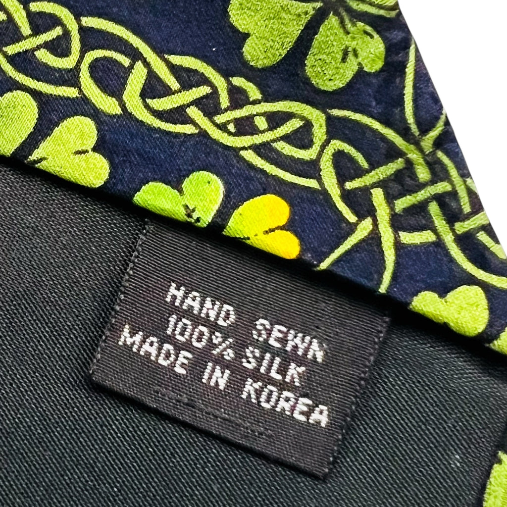 Vintage 1986 Nicole Miller Shamrock Men’s 100% Silk Tie