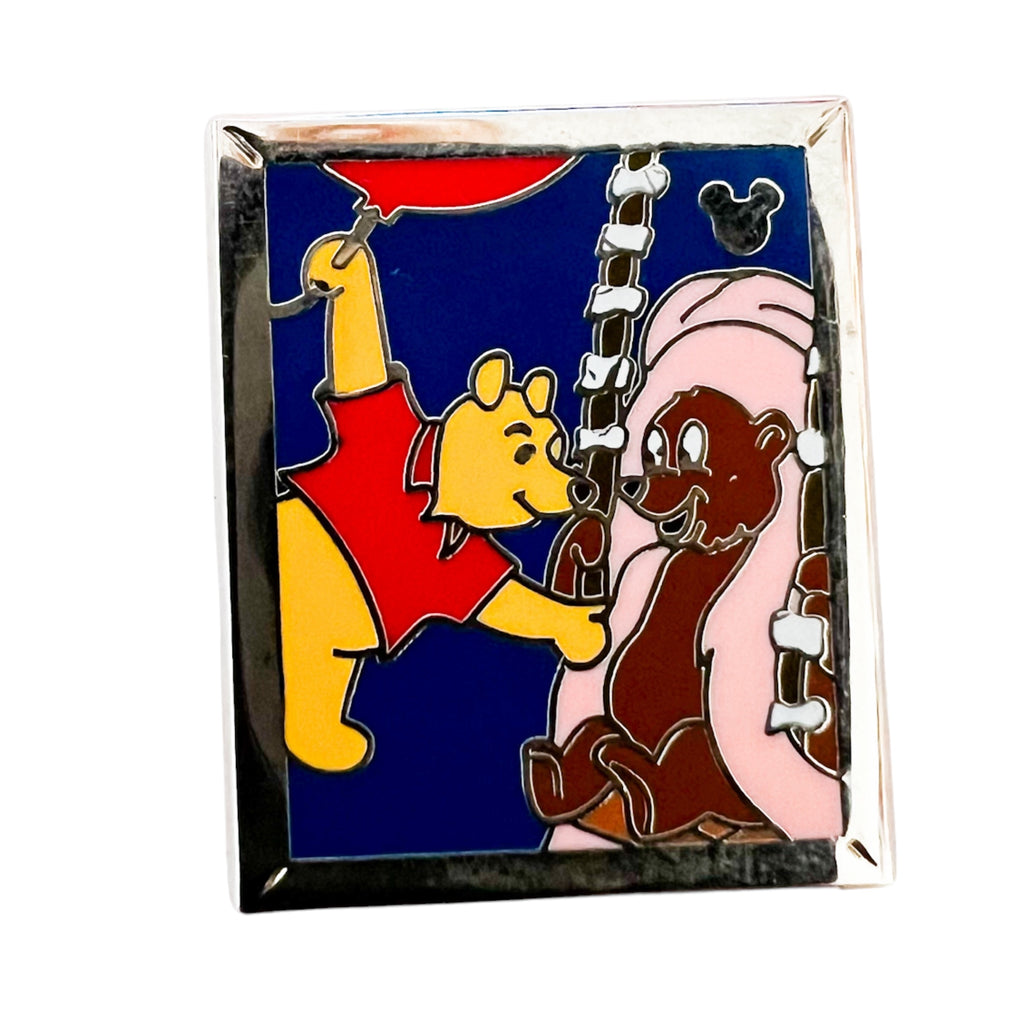 Disney Hidden Mickey Winnie the Pooh and Friends Pooh and Teddi Barra Pin