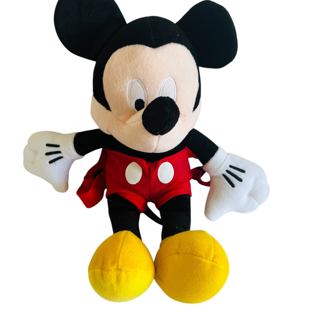 Disney Mickey Mouse Zippered Plush Backpack