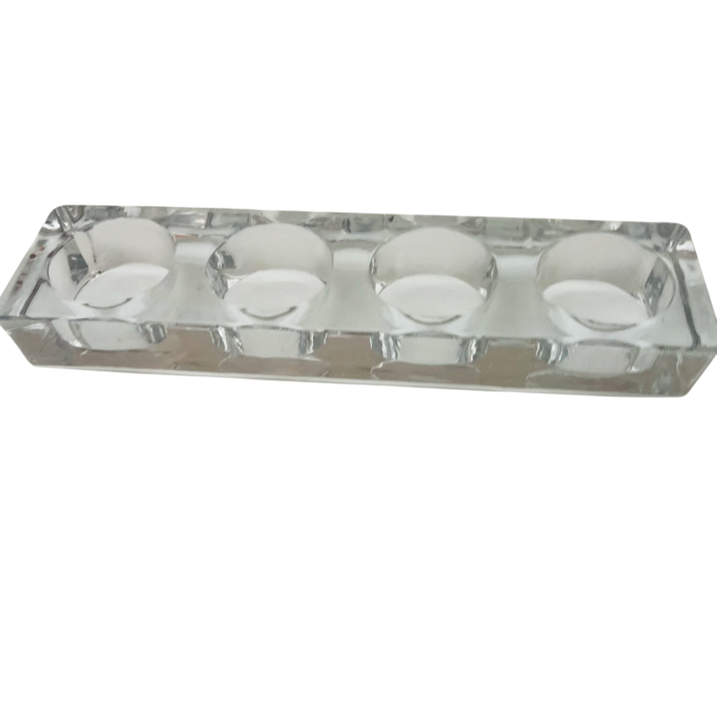 Vintage Tealight Glass Candle Holder