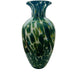 Vintage Murano Art Glass Green Blue and White Vase