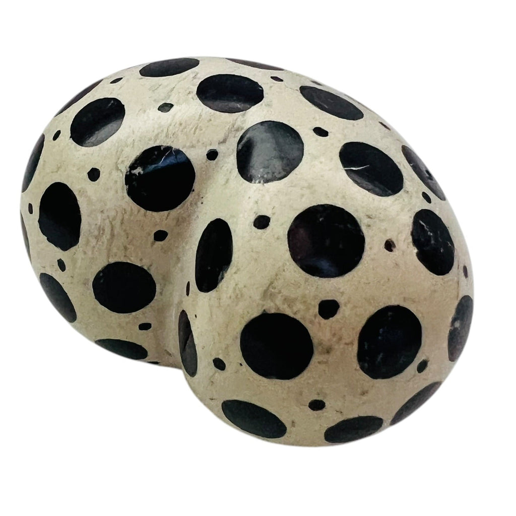 Polka Dot Heart Painted Decorative Sculpture