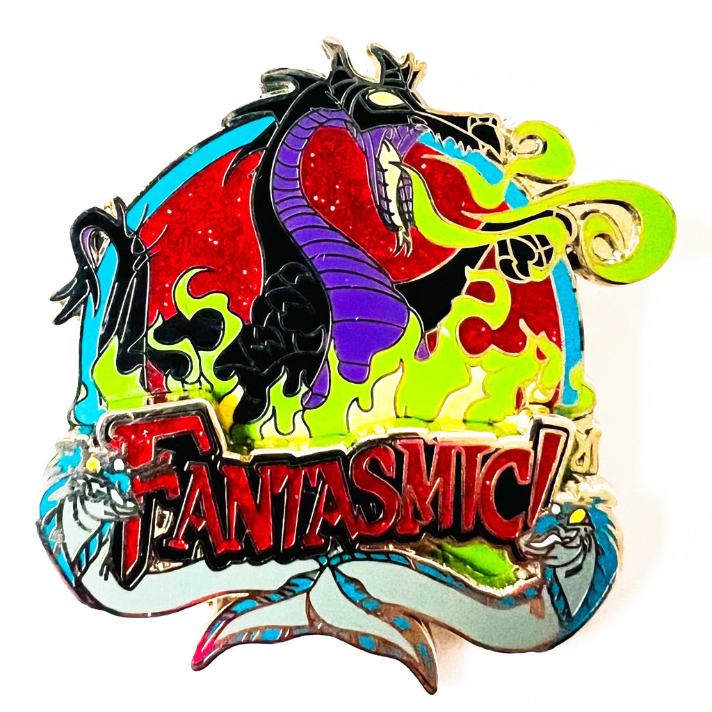 Disney Fantasmic Dragon w/ Flotsam and Jetsam Pin