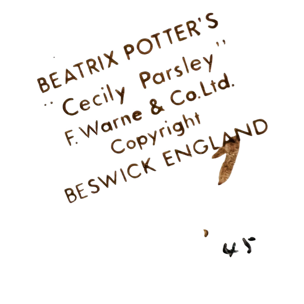 Beatrix Potters Cecily Parsley Beswick England Figurine