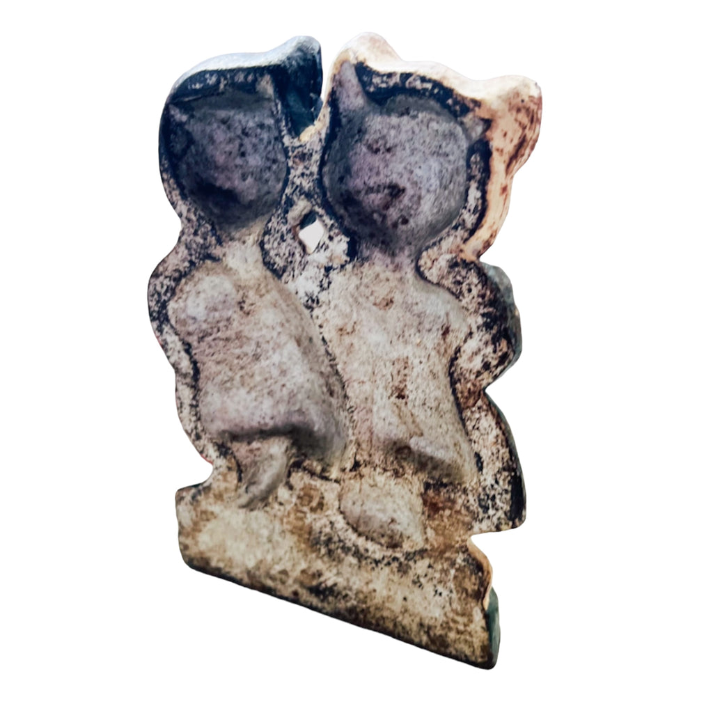 Antique Twin Cat Kittens Cast Iron Doorstop