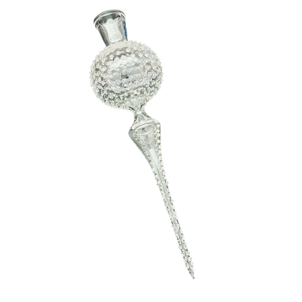 Parise Vetro Italy Hand-Blown Clear Art Glass Christmas Tree Topper