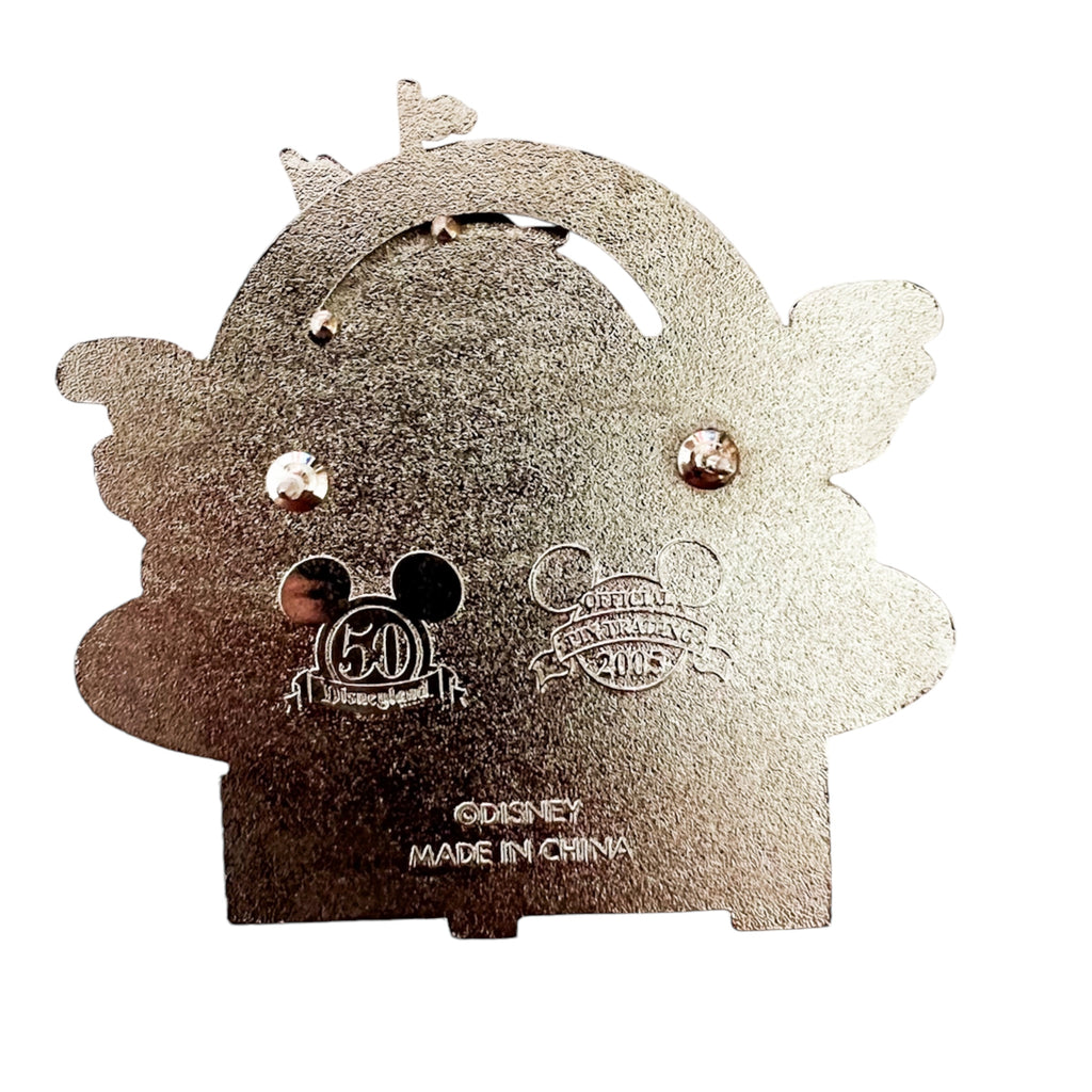 Disneyland 50th Anniversary Tinker Bell Slider Castle Retro Collection Pin