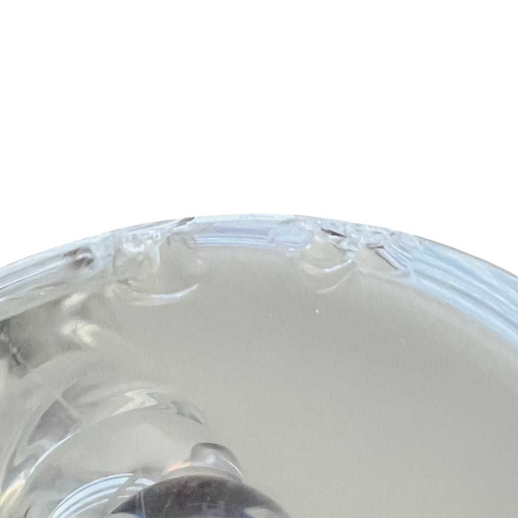 Steuben Crystal Braided Twist Candlestick Candleholder-A Pair -Damaged