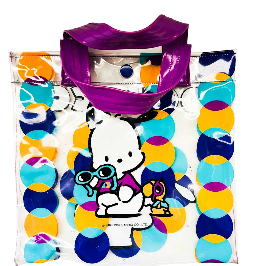 Vintage Sanrio Pochacco Transparent Mini Tote Bag