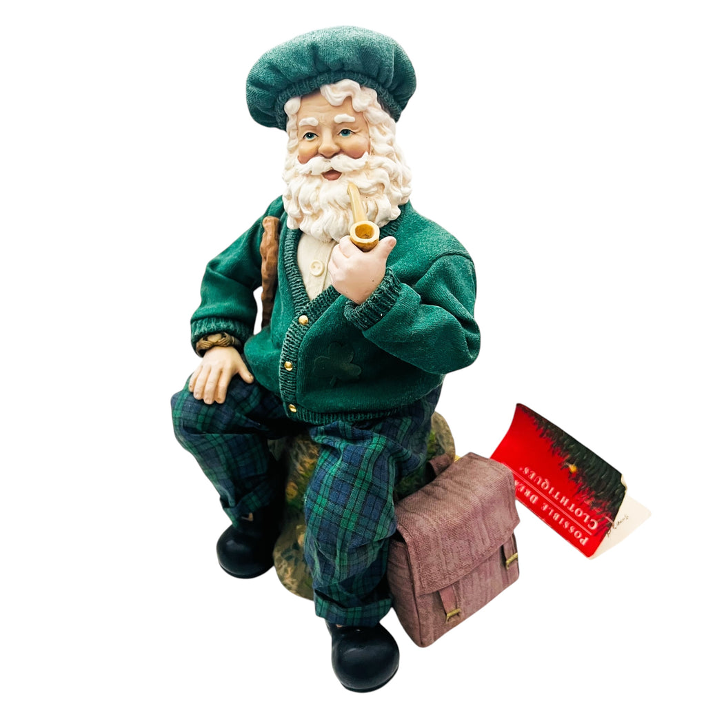 Vintage Clothtique Possible Dreams 1999 Sitting On A Rock Irish Santa