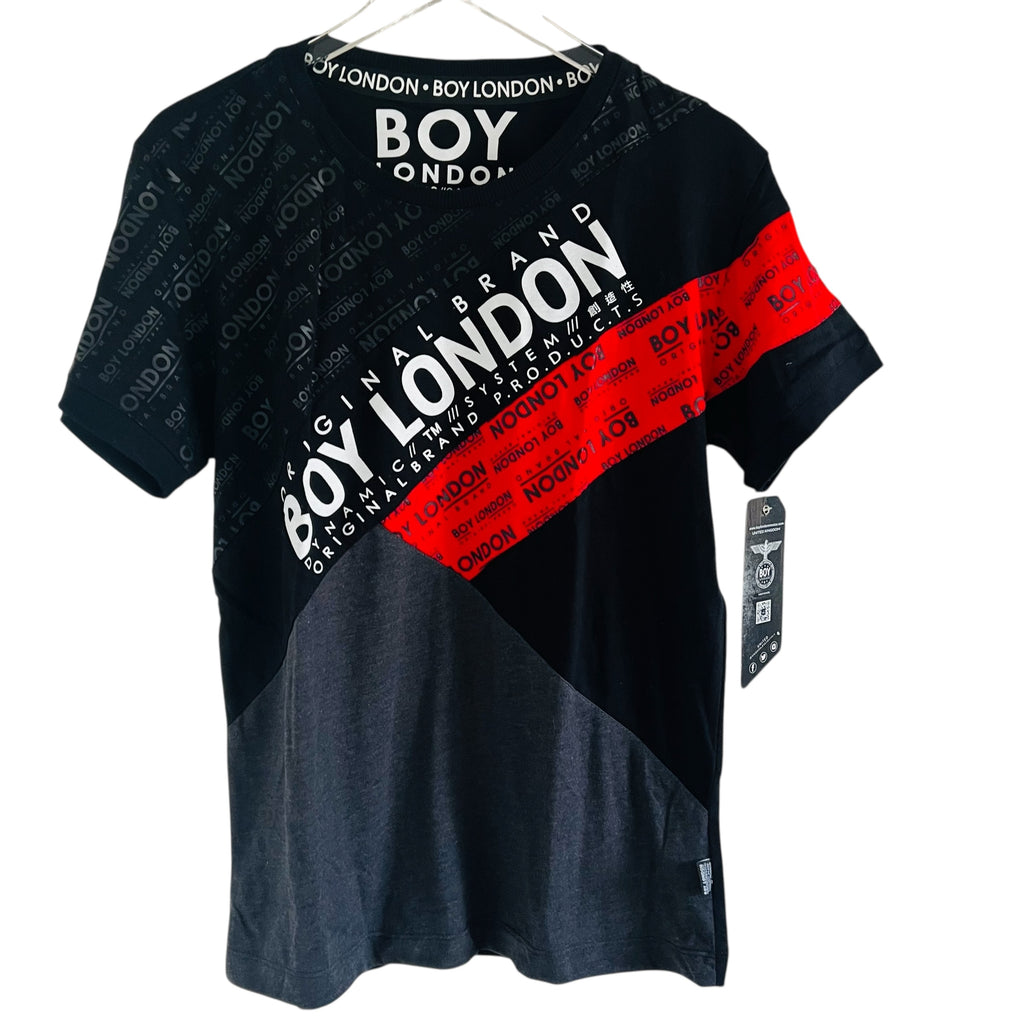 Boy London Black and Red Graphic T-Shirt