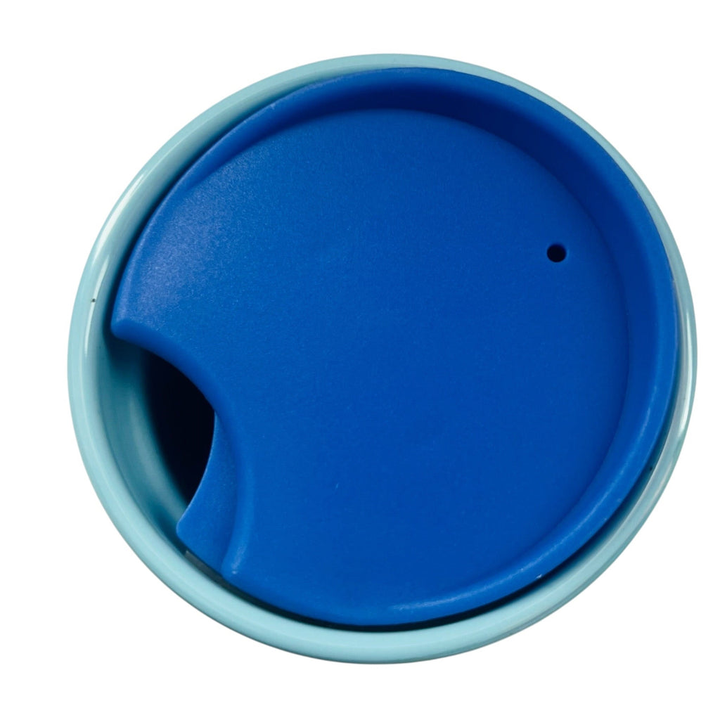 Starbucks Christmas Holiday Iridescent Peacock Ceramic Cup with Lid