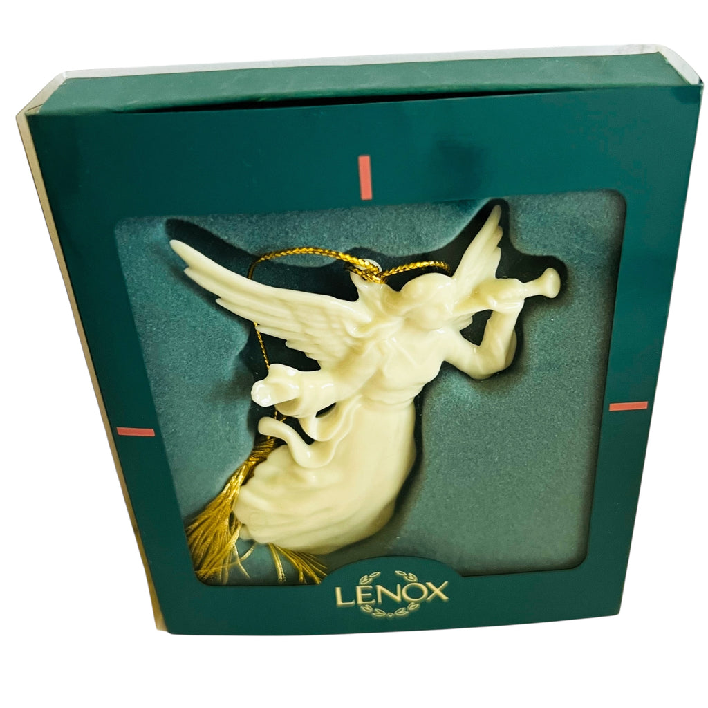 Lenox Renaissance Angel With Horn Christmas Ornament
