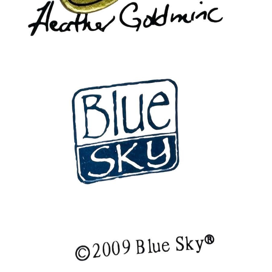 Blue Sky Heather Goldminc Ceramic Kitty Cat Martini Glass