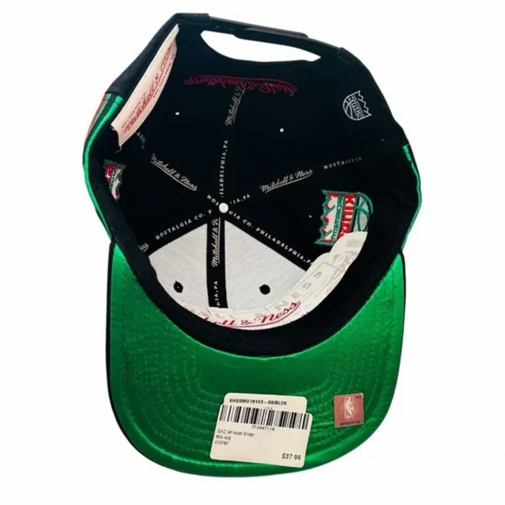Mitchell & Ness Sacramento Kings Snapback Hat Adjustable Cap