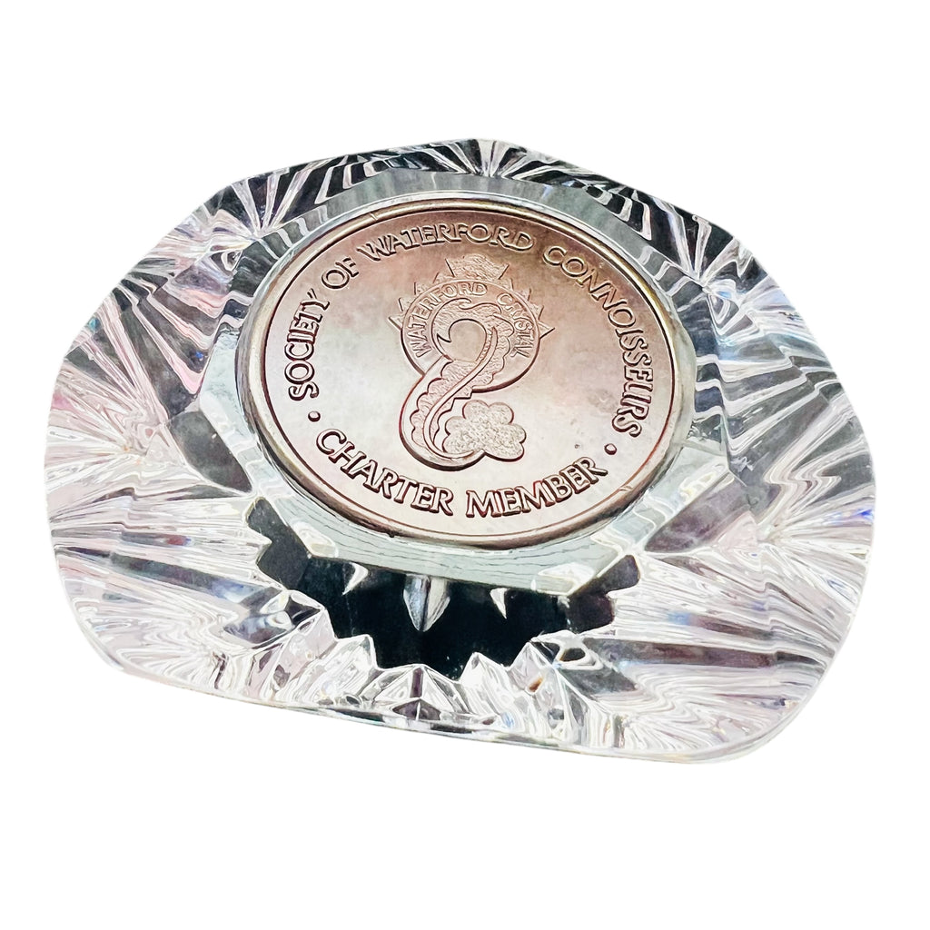 Waterford Crystal Charter Member Society of Waterford Paperweight