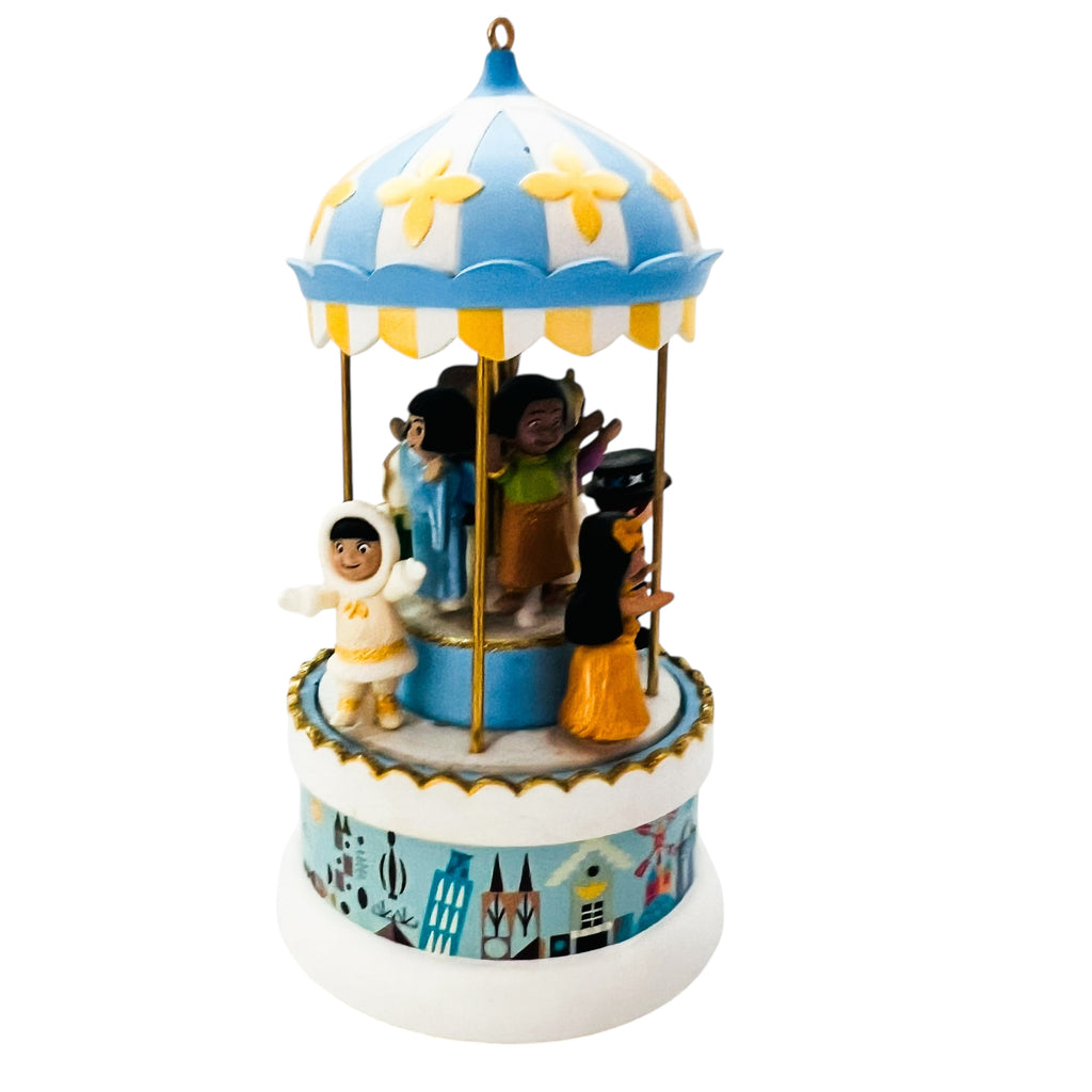 Vintage Disney Hallmark It’s a Small World Windup Music & Motion Ornament