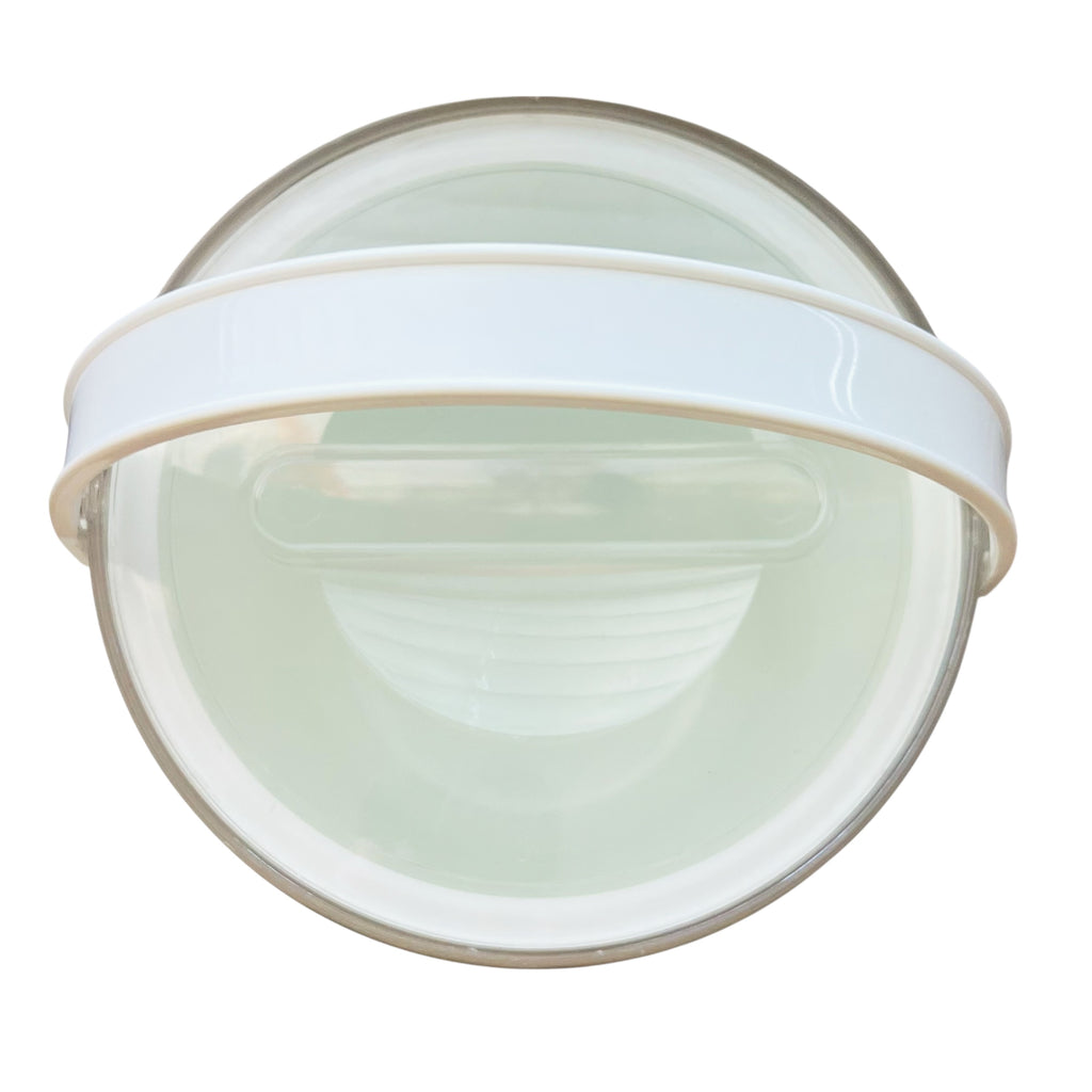 Vintage Sally Designs Clear Lucite Ribbed Ice Bucket