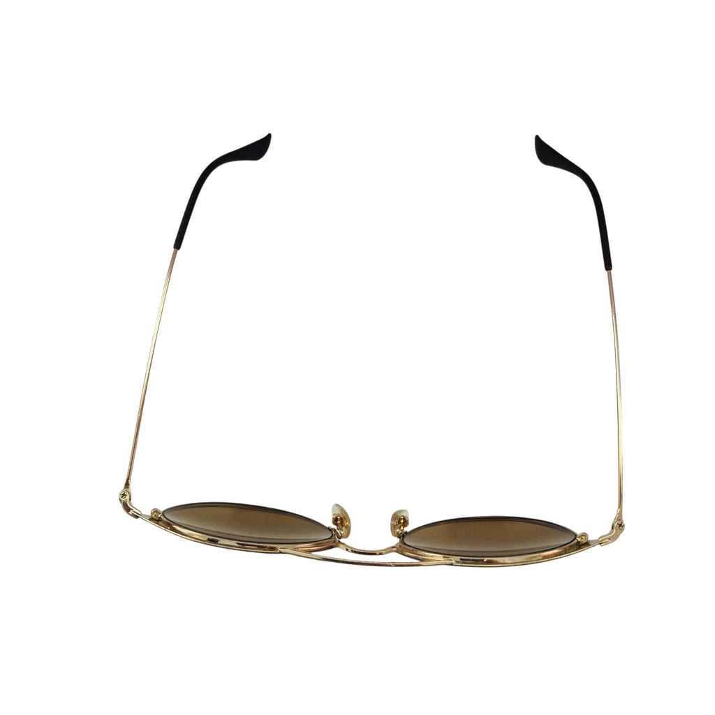 Ray-Ban Round Brown Gradient Sunglasses