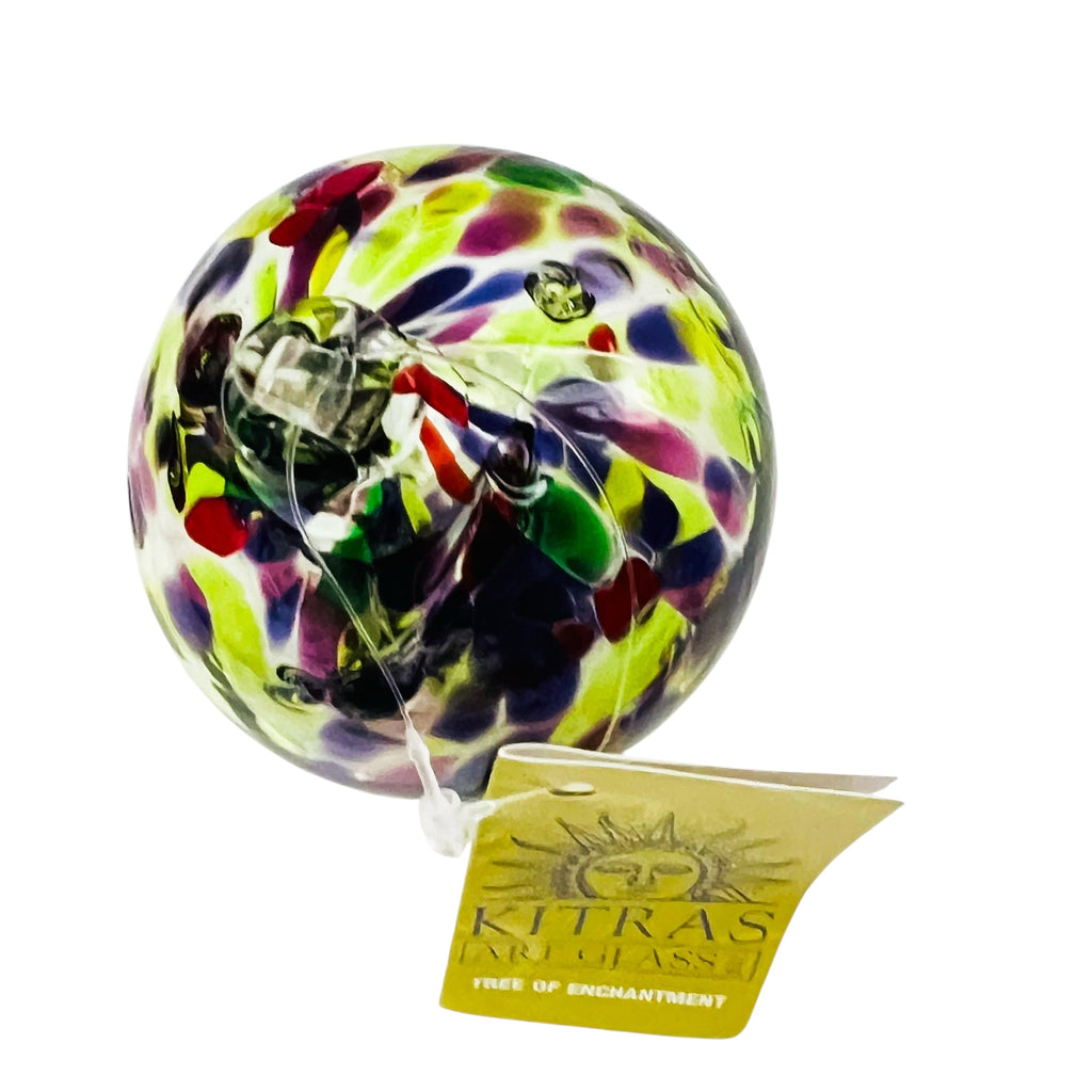 Kitras Art Glass Tree of Enchantment Spring Hand Blown Ornament