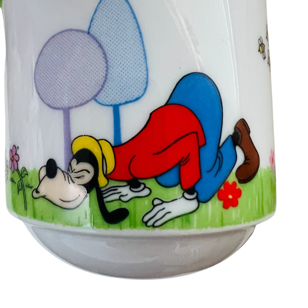 Vintage Walt Disney Productions JAPAN Porcelain Snack Plate & Cup Set