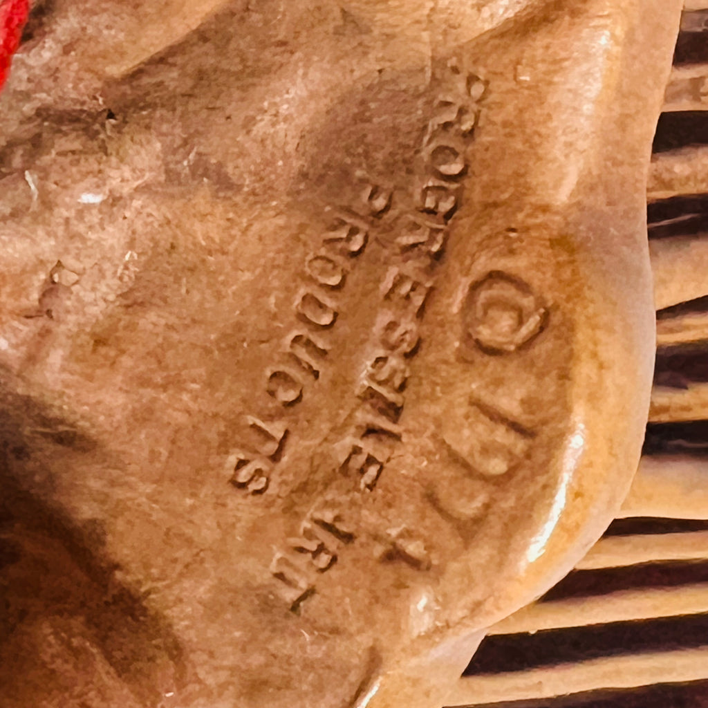 Vintage Progressive Art Products 1974 Patriotic Chalk Ware American Flag Figurine